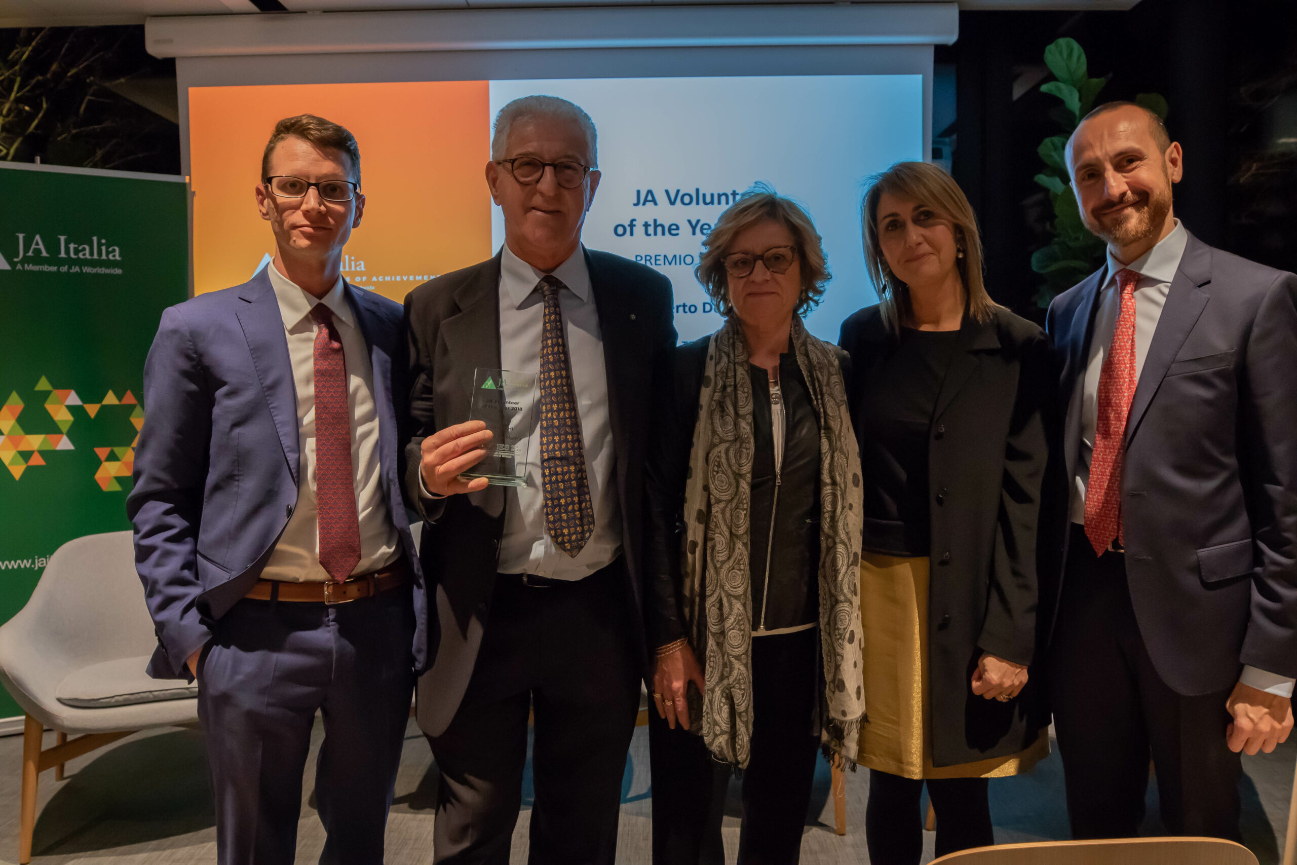 Premio Carnaghi – De Mattia, Visas si è aggiudicato il JA Volunteer of the Year 2018