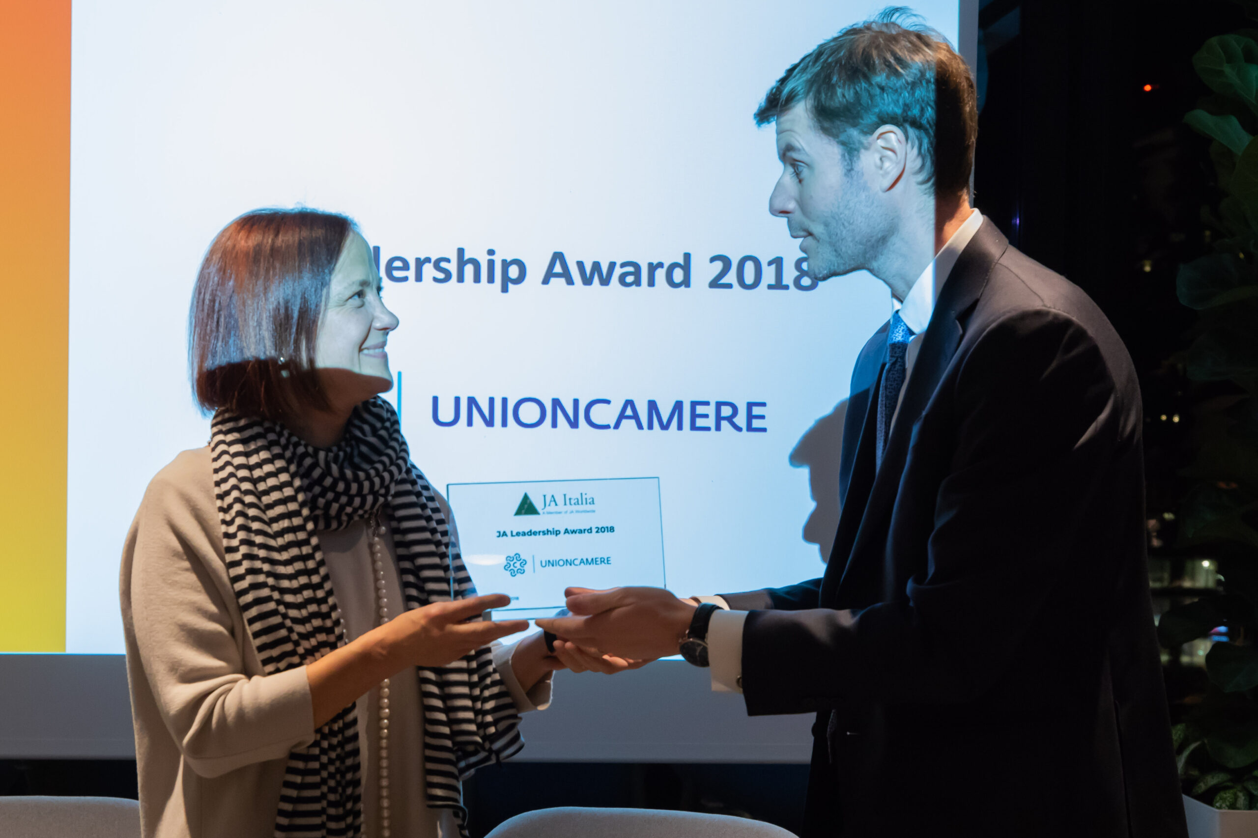 JA LEADERSHIP AWARD 2018 a Unioncamere